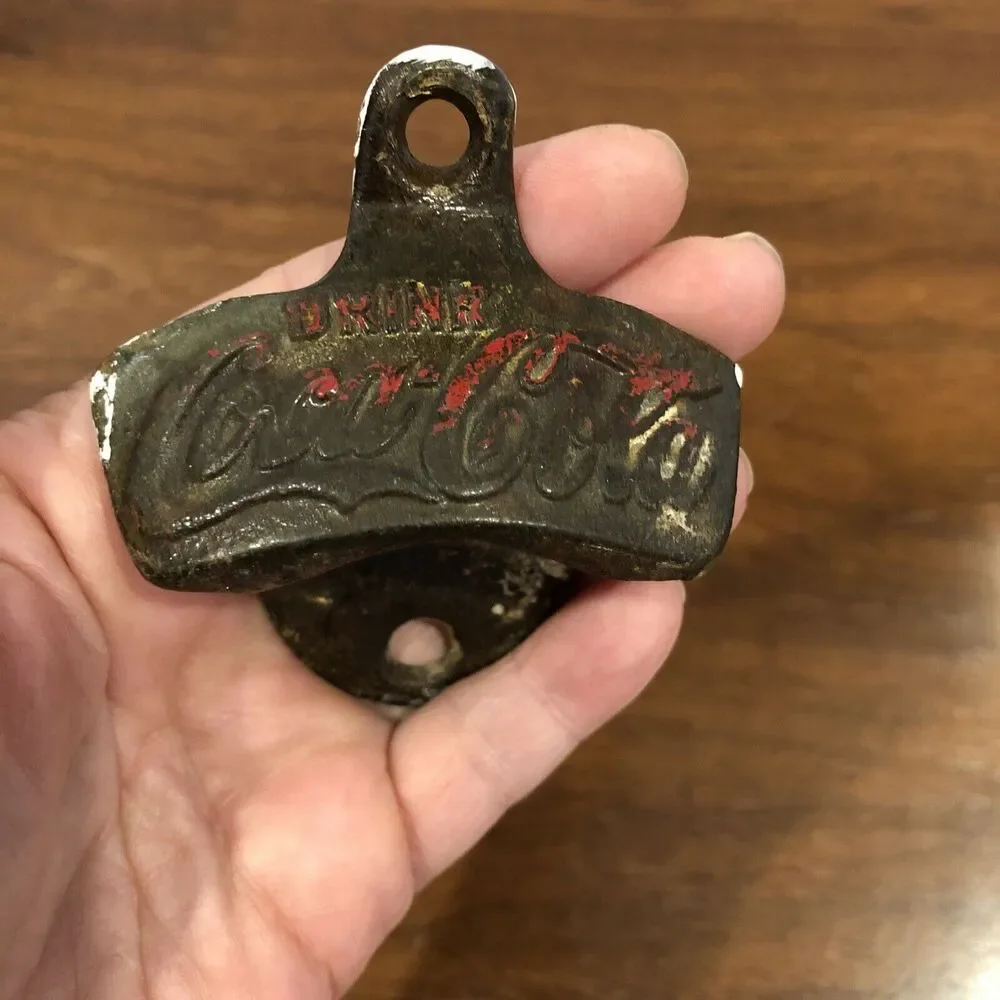 Antique Coca Cola Starr “X” Wall Mount Cast Iron Bottle Opener